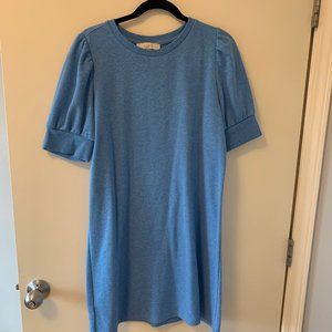 Loft Puff Sleeve Sweatshirt Dress